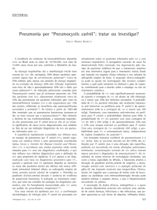 Pneumonia por “Pneumocystis carinii”: tratar ou investigar?