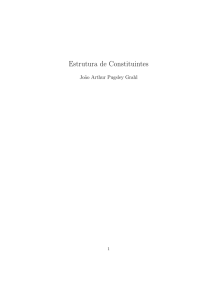 Estrutura de Constituintes
