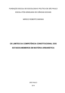 OS LIMITES DA COMPETÊNCIA CONSTITUCIONAL DOS
