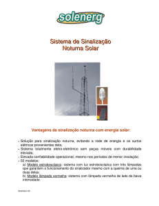 Sistema de Sinalização Noturna Solar