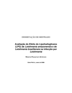 Avaliação do Efeito do Lipofosfoglicano (LPG