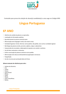 Língua Portuguesa 6º ANO