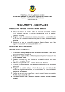 Regulamento - Soletrando - Portal da Prefeitura Municipal de Capim