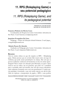 11. RPG (Roleplaying Game)