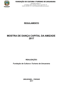 MOSTRA DE DANÇA CAPITAL DA AMIZADE 2017