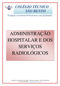 administração hospitalar e dos serviços radiológicos