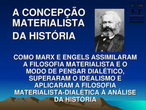 a concepção materialista da história - LeMarx-UFBA