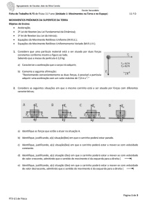 Página 1 de 3 FT3-U1 de Física Ficha de Trabalho N.º3 de Física 11
