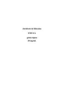 cloridrato de lidocaína EMS S/A geleia tópica 20 mg/mL