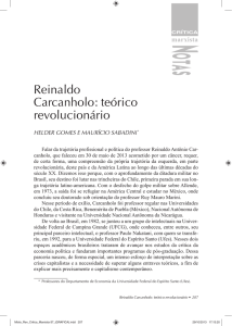 Reinaldo Carcanholo: teórico revolucionário