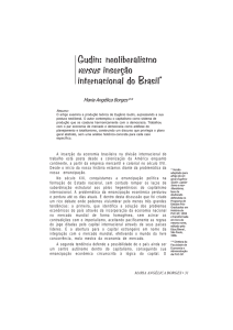 Gudin: neoliberalismo versus inserção internacional do - PUC-SP