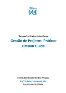 Gestão de Projetos: Práticas PMBoK Guide