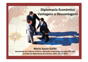 Diplomacia Económica Vantagens e Desvantagens