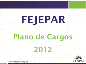 Plano de Cargos 2012