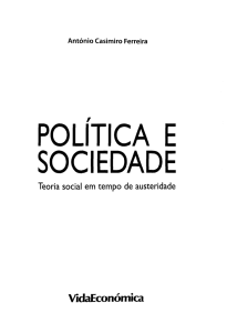 Antonio Casimiro Ferreira POLITICA E SOCIEDADE Teoria