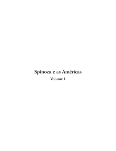 Spinoza e as Américas / volume 1 - Departamento de Direito PUC-Rio