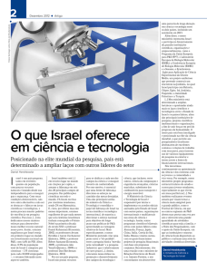 O que Israel oferece em ciência e tecnologia