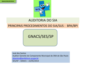 gnacs/ses/sp - Secretaria de Estado da Saúde de São Paulo