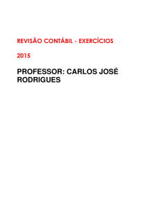 PROFESSOR: CARLOS JOSÉ RODRIGUES