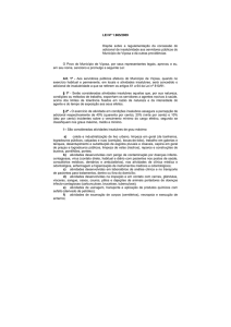 LEI Nº 1.965/2009 Dispõe sobre a regulamentação da concessão