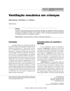 Ventilação mecânica em crianças - Revista Medicina