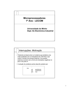 Microprocessadores 1º Ano - LECOM
