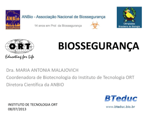 Apresentação do PowerPoint - BioTecnologia
