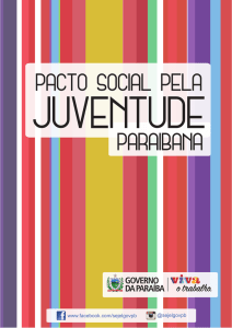 PACTO SOCIAL PELA JUVENTUDE PARAIBANA
