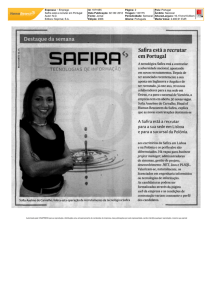 Expresso − Emprego Safira está a recrutar em Portugal Autor: N.D.