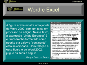 Word e Excel