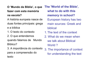 The `World of the Bible`