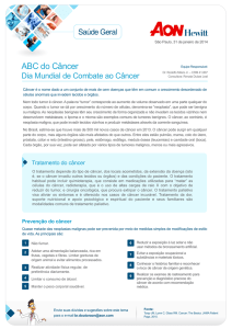 ABC do Câncer – Dia Mundial de Combate ao Câncer