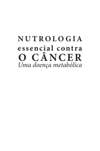 o câncer - Thesaurus Editora