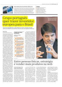 Grupo português quer trazer investidor europeu para o Brasil