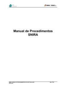 Manual de Procedimentos SNIRA