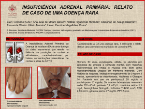 insuficiência adrenal primária: relato de caso de uma doença rara