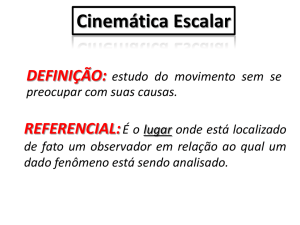 Cinemática - Professor Henrique