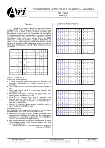 Sudoku - Colégio Ari de Sá