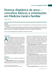 Doença displásica da anca - Revista Portuguesa de Medicina Geral