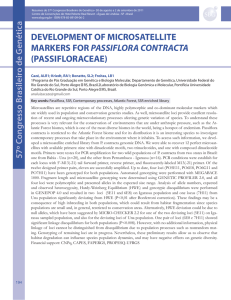 development of microsatellite markers for passiflora contracta
