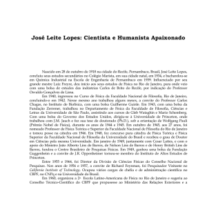 José Leite Lopes: Cientista e Humanista Apaixonado