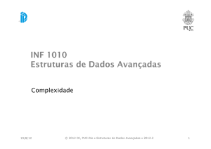 INF 1010 Estruturas de Dados Avançadas - PUC-Rio