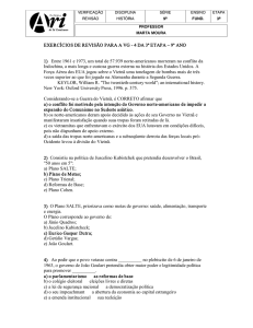 EXERCÍCIOS DE REVISÃO PARA A VG 4 DA 3ª ETAPA – 9º ANO 1