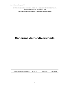 Cadernos da Biodiversidade - IAP