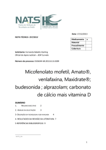 Micofenolato mofetil, Amato®, venlafaxina, Maxidrate