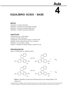 equilíbrio ácido - base