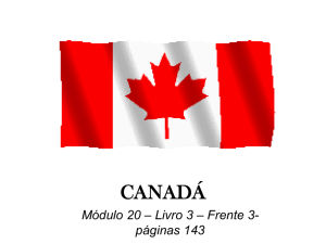 Módulo 19 e 20 – Canadá