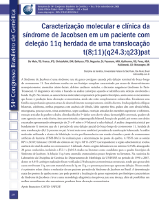 Caracterização molecular e clínica da síndrome de Jacobsen em