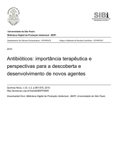 Antibióticos: importância terapêutica e perspectivas