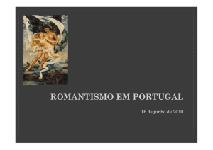 ROMANTISMO EM PORTUGAL